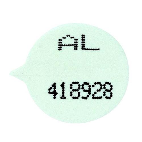 Numbered Round Security Seals White [Pack 500]