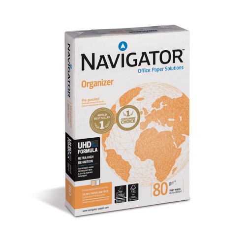 Navigator Orgn Paper Multifunctional Ream-Wrapped 80gsm A4 Ref 127563 [500 Shts]