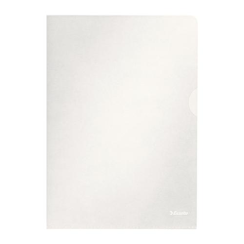 Esselte Copy-safe Folder Plastic Cut Flush A4 Clear Ref 54830/54832 [Pack 100] Esselte