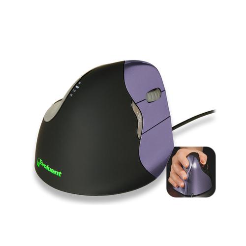 Bakker Elkhuizen Evoluent4 Vertical Mouse Right-hand Wired Grey Ref BNEEVR4 4018722 Buy online at Office 5Star or contact us Tel 01594 810081 for assistance