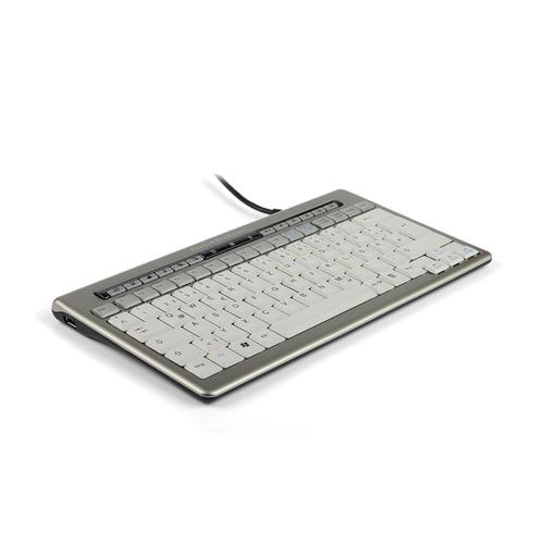 Bakker Elkhuizen S-board 840 Keyboard Ergonomic Compact USB Hub Silver Ref BNES840DUK 4018767 Buy online at Office 5Star or contact us Tel 01594 810081 for assistance
