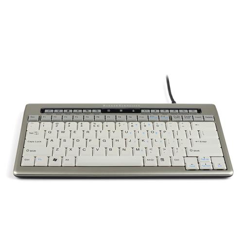 Bakker Elkhuizen S-board 840 Keyboard Ergonomic Compact USB Hub Silver Ref BNES840DUK  4018767