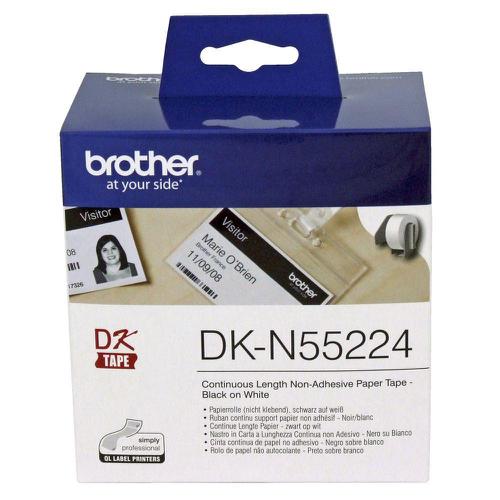 Brother DK-N55224 54mmx30.5m Continuous Non-Adhe Paper Lab Tape Ref DKN55224 131804 Buy online at Office 5Star or contact us Tel 01594 810081 for assistance