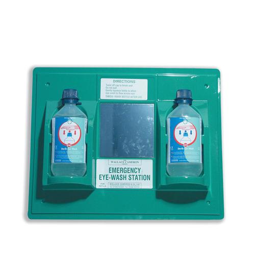 Wallace Cameron Astroplast First-Aid Emergency Eyewash Station 2 x 500ml Bottles Ref 2402028