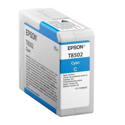 Epson T8502 Inkjet Cartridge 80ml Cyan Ref C13T850200 *3to5 Day Leadtime*