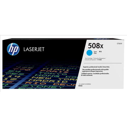 HP 508X Laser Toner Cartridge High Yield Page Life 9500pp Cyan Ref CF361X