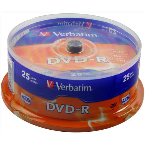 Verbatim DVD-R Spindle Ref 43522-1 [Pack 25]