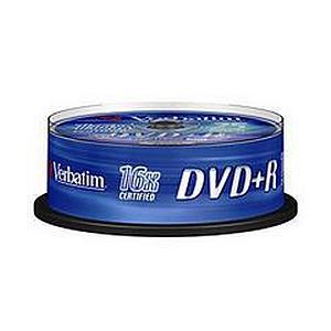 Verbatim DVD+R Spindle Ref 43500-1 [Pack 25]  134623