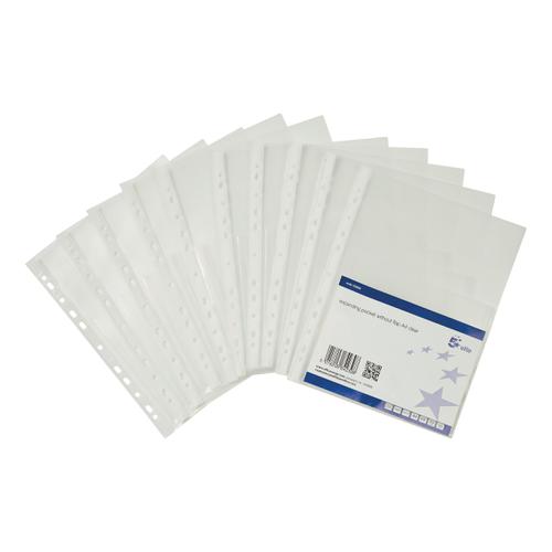 Transparent Holds up to 20 A4 sheets Red Pack of 10 55 Micron PP Material Esselte Quality Punched Pocket 47203 Matte 