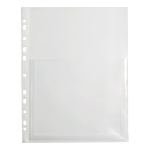 5 Star Elite Expanding Punched Pocket Polypropylene Top-opening No Flap 170 Micron A4 Clear Pack 10  134633