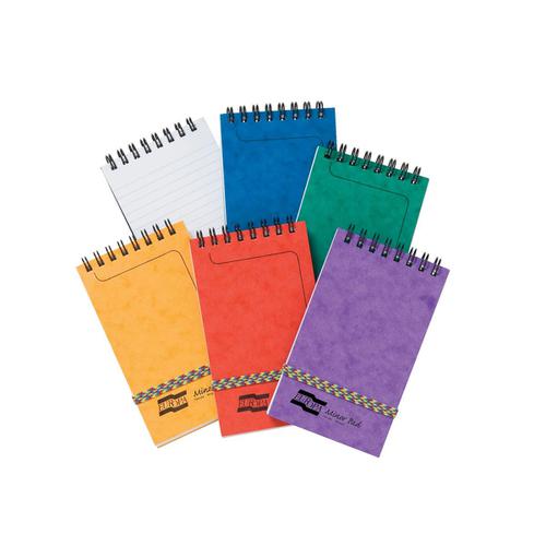 Europa Note Pad H/bound Twin Wire 90gsm Ruled Micro Perf 120pp 76x127mm Asstd Cols A Ref 4920-Z [Pack 20] 137051 Buy online at Office 5Star or contact us Tel 01594 810081 for assistance