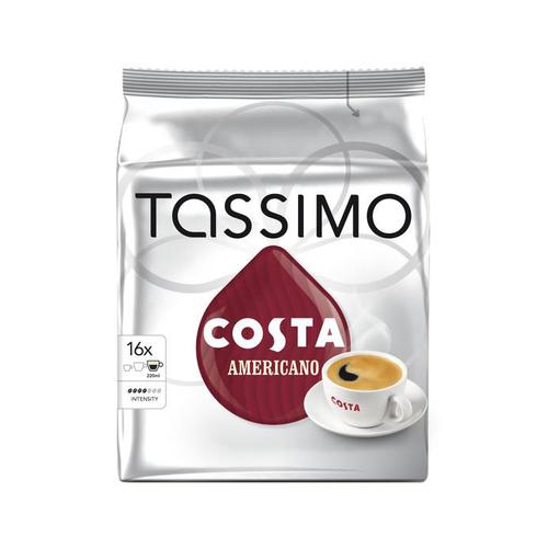 Tassimo Costa Americano Pods 16 Servings Per Pack Ref 4031506 [Pack 5 x 16] JDE