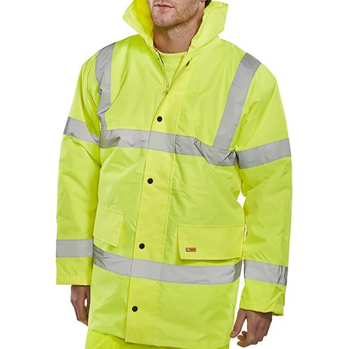 BSeen High Visibility Constructor Jacket Small Saturn Yellow Ref CTJENGSYS