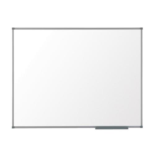 Nobo Basic Steel Whiteboard Magnetic Fixings Included W1200xH900mm White Ref 1905211