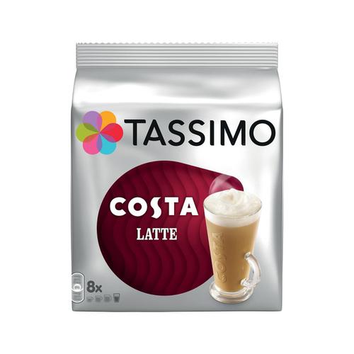 Tassimo Costa Latte Pods 8 Servings Per Pack Ref 4031635 [Pack 5 x 8]