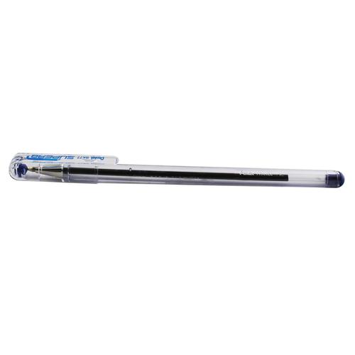 Pentel Superb Ball Pen Fine 0.7mm Tip 0.35mm Line Blue Ref BK77-C [Pack 12]