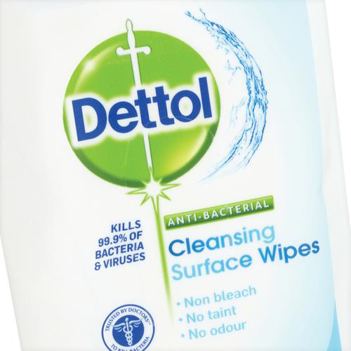 Dettol Antibacterial Surface Cleaning Wipes Ref RB789643 [72 Wipes] - 137746