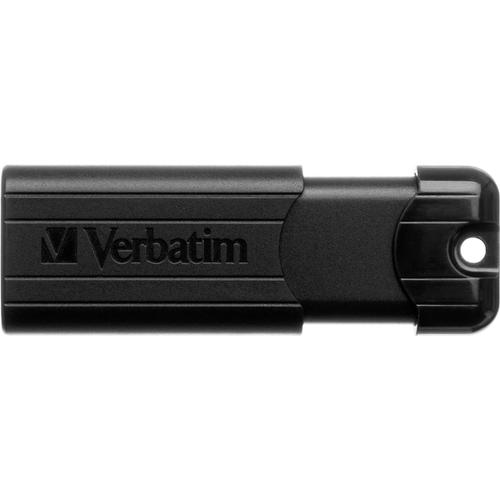 Verbatim Pinstripe Flash Drive 3.0 64GB Black Ref 49318  138410