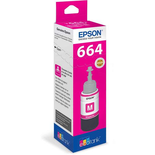 Epson T6643 EcoTank Ink Bottle Page Life 650pp 70ml Magenta Ref C13T664340