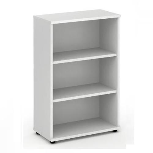 Trexus Office Medium Bookcase 800x400x1200mm 2 Shelves White Ref I000170