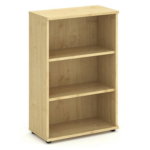 Trexus Office Medium Bookcase 800x400x1200mm 2 Shelves Maple Ref I000230