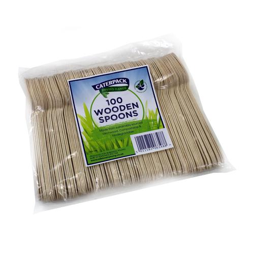 Natural Birchwood Biodegradable Spoon [Pack 100]