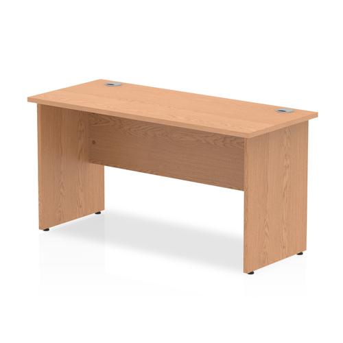 Trexus Desk Rectangle Panel End Leg 1400x600mm Oak Ref MI002699