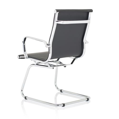Trexus Nola Cantilever Chair Bonded Leather Black Ref OP000224