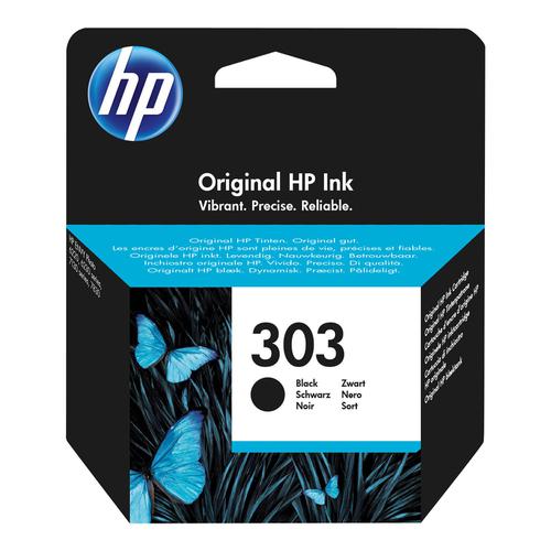 Hewlett Packard 303 Inkjet Cartridge Page Life 200pp 4ml Black Ref T6N02AE