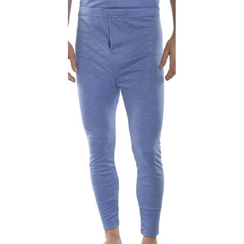 Click Workwear Thermal Long John Trousers Small Blue Ref THLJS *Up to 3 Day Leadtime*