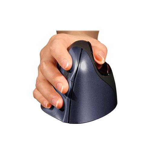 Bakker Elkhuizen Evoluent4 Vertical Mouse Wireless Right-hand Blue Ref BNEEVR4W 140496 Buy online at Office 5Star or contact us Tel 01594 810081 for assistance
