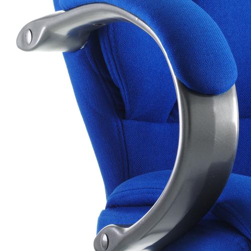 Trexus Galloway Executive Chair With Arms Fabric Blue Ref EX000031