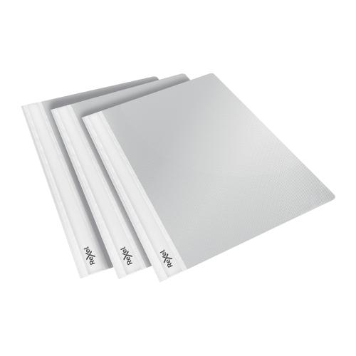 Rexel Choices Report Fldr Clear Front Capacity 160 Sheets A4 White Ref 2115645 [Pack 25]