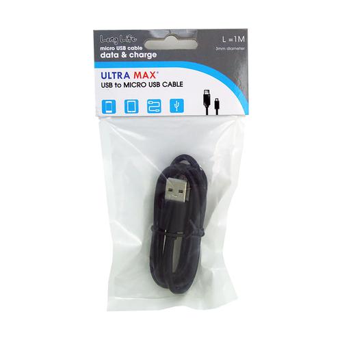 Android Power Lead 1 Metre Ref CABUMXUSB-MUSB