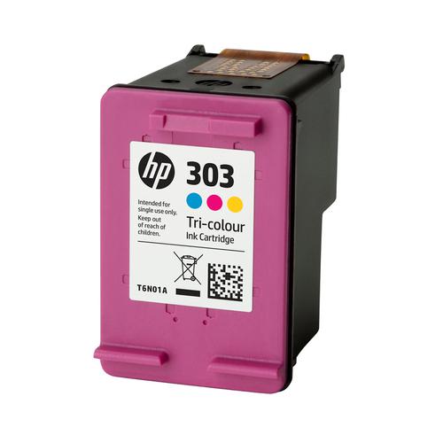 Hewlett Packard 303 Inkjet Cartridge Page Life 165pp 4ml Tri-Colour Ref T6N01AE