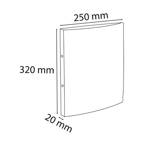 Exacompta Ring Binder Pressboard A4 2 ring 15 mm Blue  140991