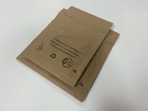 ecoMLR Fsc Padded Paper Pocket Mailing Bag 70gsm P0 155x235mm Recyclable & 90% Recyced [Pack 100]