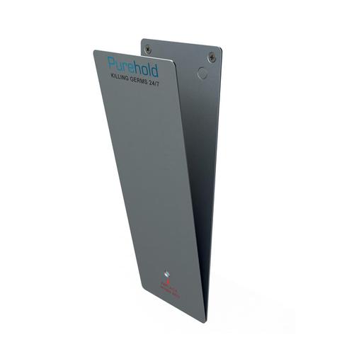 P-Wave P-Plate Door Push Plate Kit Antibacterial 12 Months Protection Life Silver Ref WZPP20S