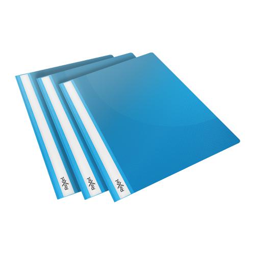 Rexel Choices Report Fldr Clear Front Capacity 160 Sheets A4 Blue Ref 2115646 [Pack 25]