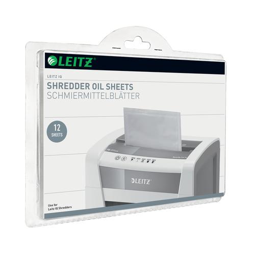 Leitz Oil Sheets for IQ Shredder Ref 80070000 [Pack 12]