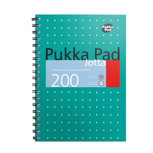 Pukka Metallic Jotta B5 80gsm Green Ref 8520-MET [Pack 3]