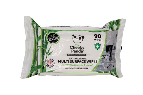 Cheeky Panda Antibaterial Multi Surface Wipes [Pack of 6 x 90 sheets]  142151