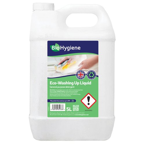 BioHygiene Eco Washing Up Liquid 5 Litre [Each]