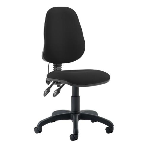 Trexus Lumbar High Back Permanent Contact Chair Black 480x450x490-590mm Ref LM00001