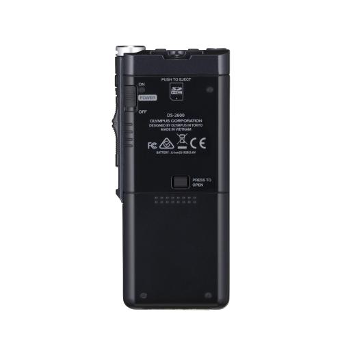 Olympus DS-2600 Digital Voice Recorder With Slide Switch Black Ref V741030BE000