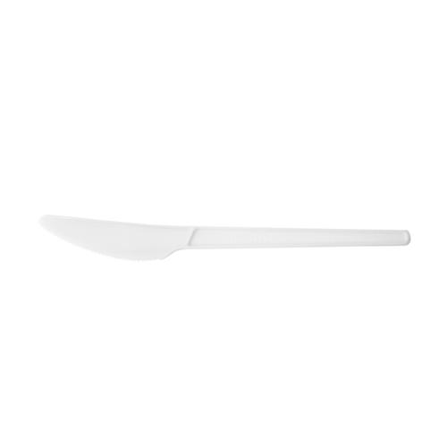 Vegware Knife Disposable CPLA White Ref VR-KN6.5W [Pack 50]