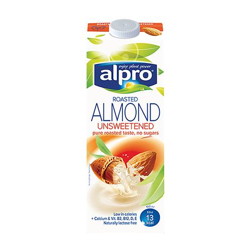 Alpro Almond Milk Unsweetened 1 Litre [Pack 8]