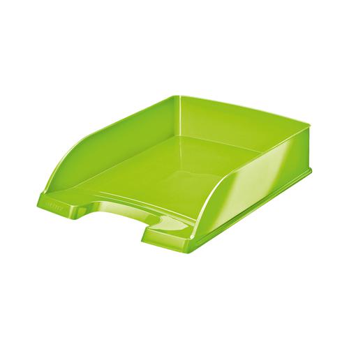 Leitz WOW Filing Tray for Desks Stackable Glossy Bright Green