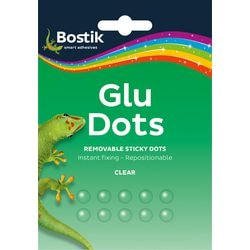 Bostik Glue Dots Extra Strong Removable Clear Pack of 64