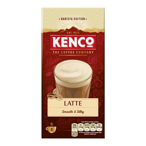 Kenco Caffe Latte Instant Sachet Ref 4031816 [Pack 8 x 5 Boxes]